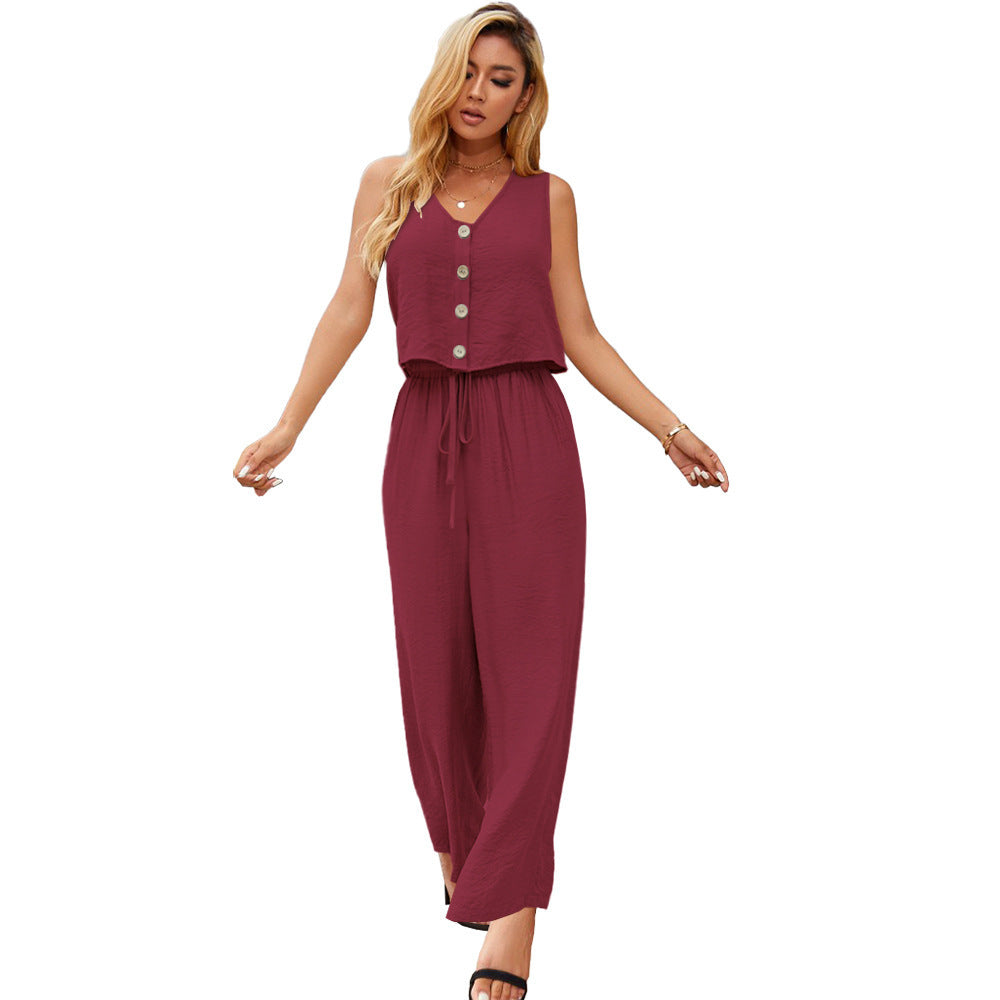 Women's Fashion Suit Top Short Vest Two Piece Set