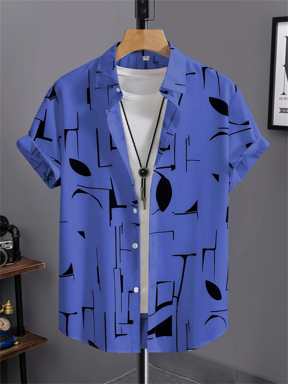 Men's 3D Printed All-matching Retro Fashion Shirt