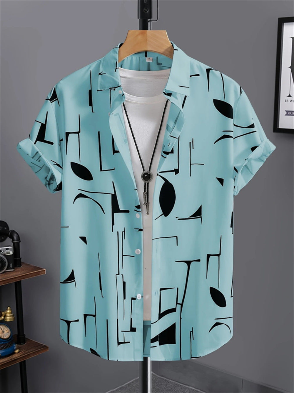 Men's 3D Printed All-matching Retro Fashion Shirt