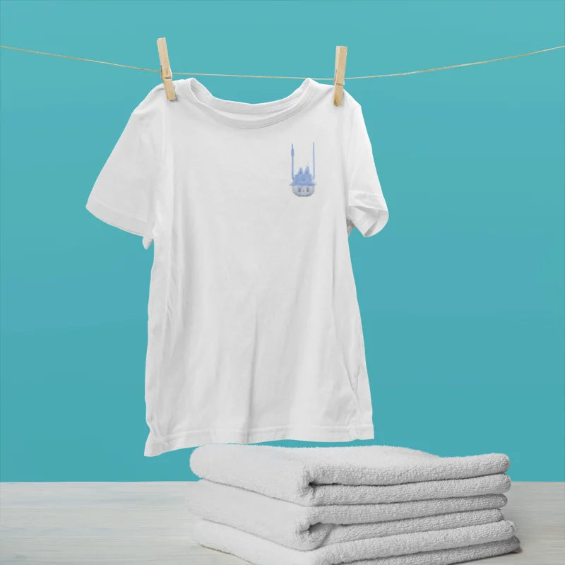 “Bulala Bunny Cup: Blue - hat, clear - faced, cute portable design—fun style for Bulala T - shirts.”