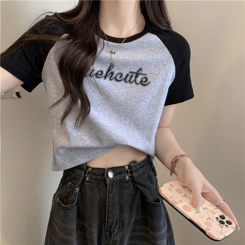 Women's Short-sleeved T-shirt Summer Slim Fit Slimming