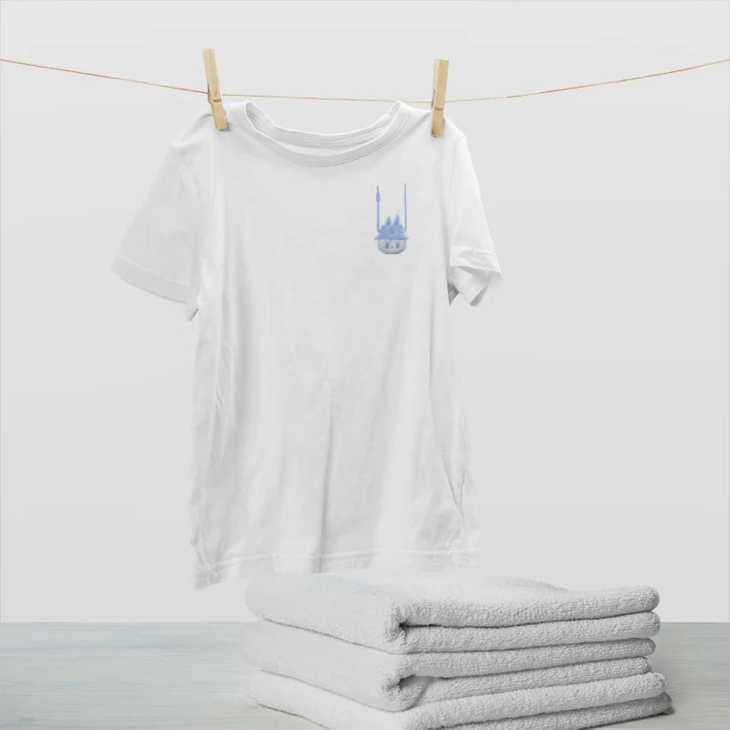 “Bulala Bunny Cup: Blue - hat, clear - faced, cute portable design—fun style for Bulala T - shirts.”