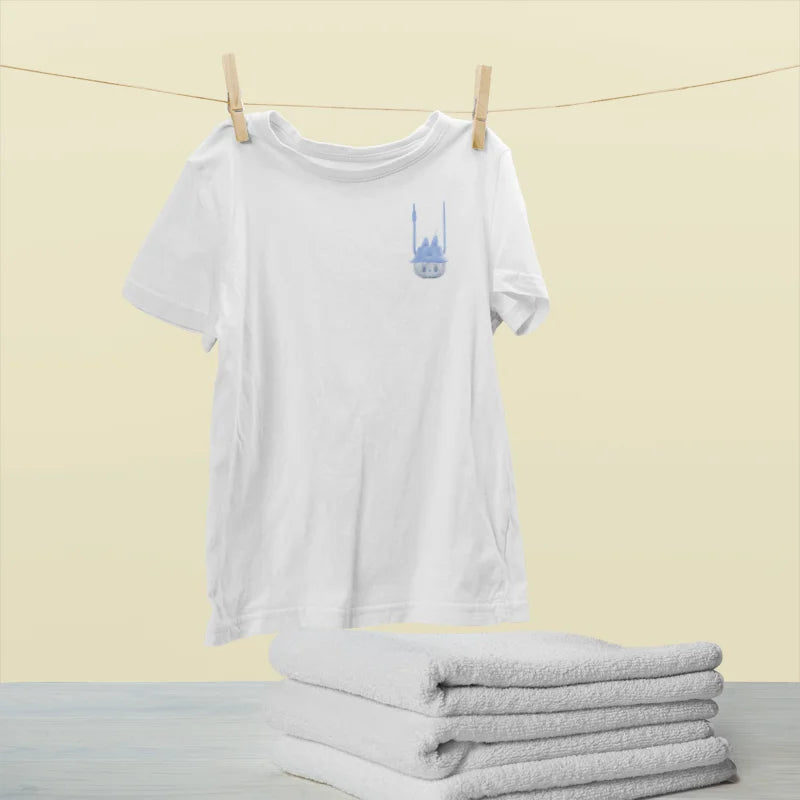 “Bulala Bunny Cup: Blue - hat, clear - faced, cute portable design—fun style for Bulala T - shirts.”