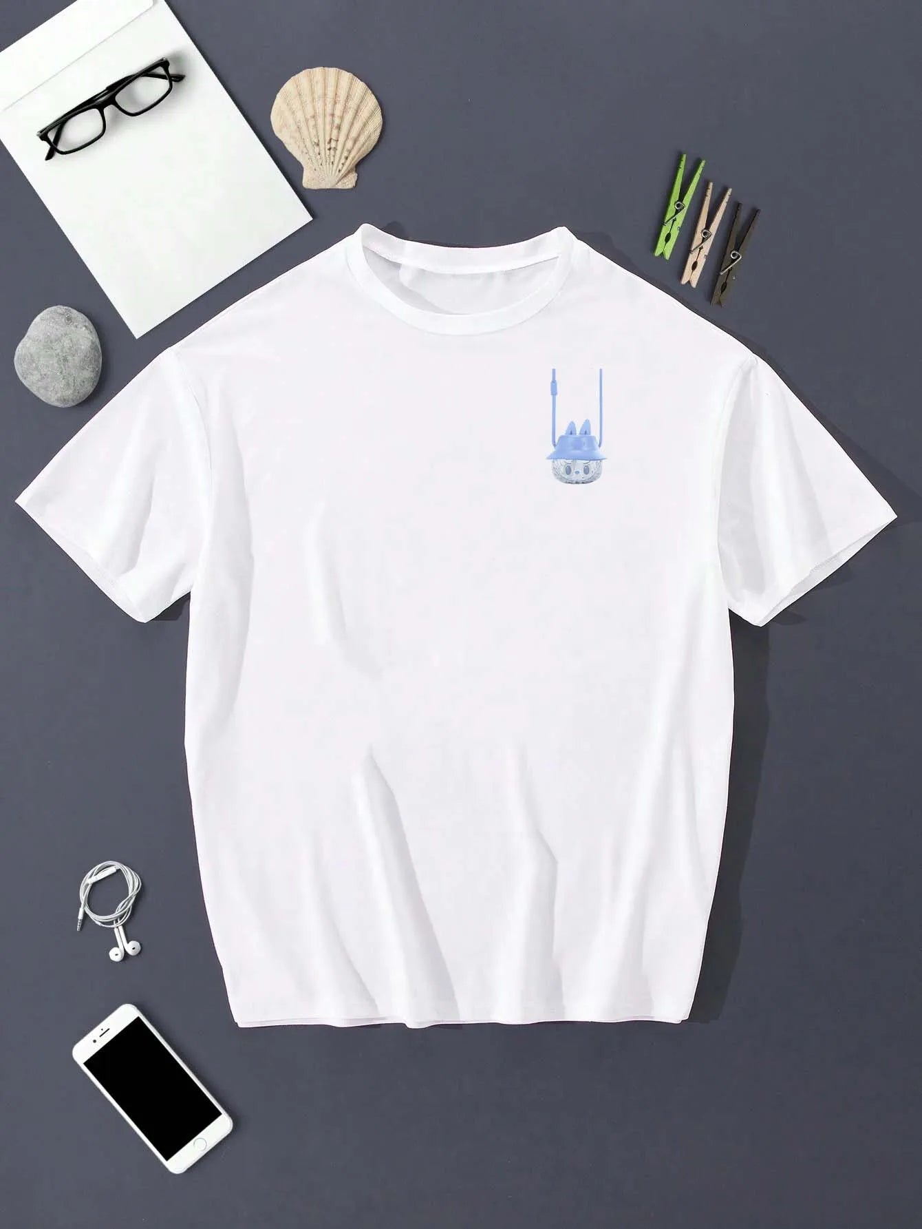 “Bulala Bunny Cup: Blue - hat, clear - faced, cute portable design—fun style for Bulala T - shirts.”