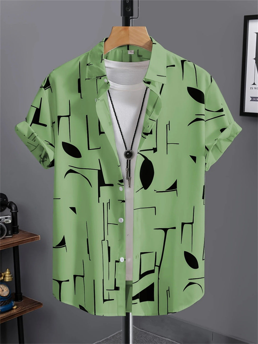 Men's 3D Printed All-matching Retro Fashion Shirt