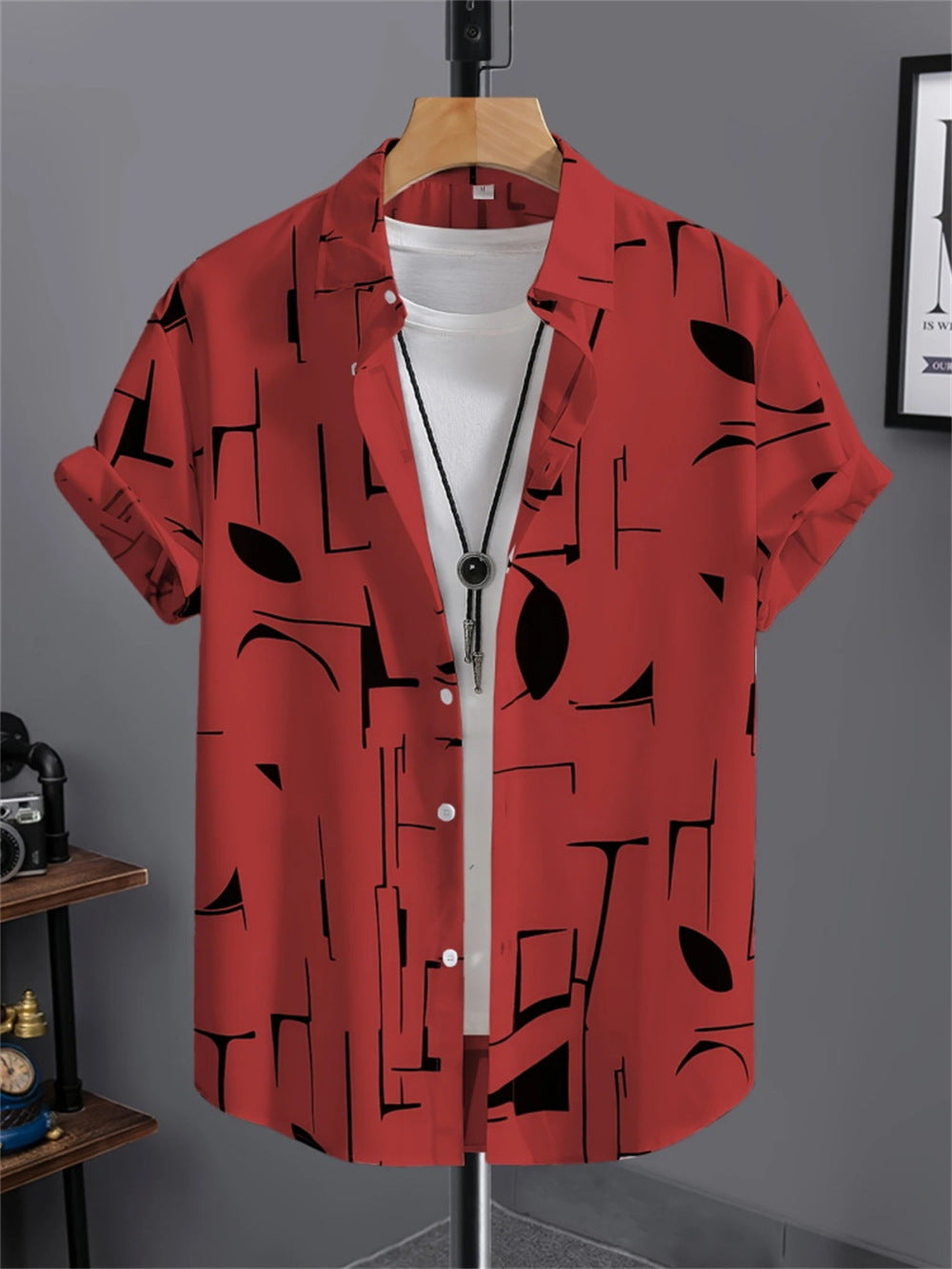 Men's 3D Printed All-matching Retro Fashion Shirt
