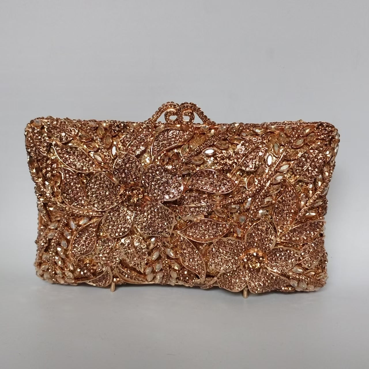 Flower Diamond Banquet Rhinestone Clutch Bridal Wedding Bag