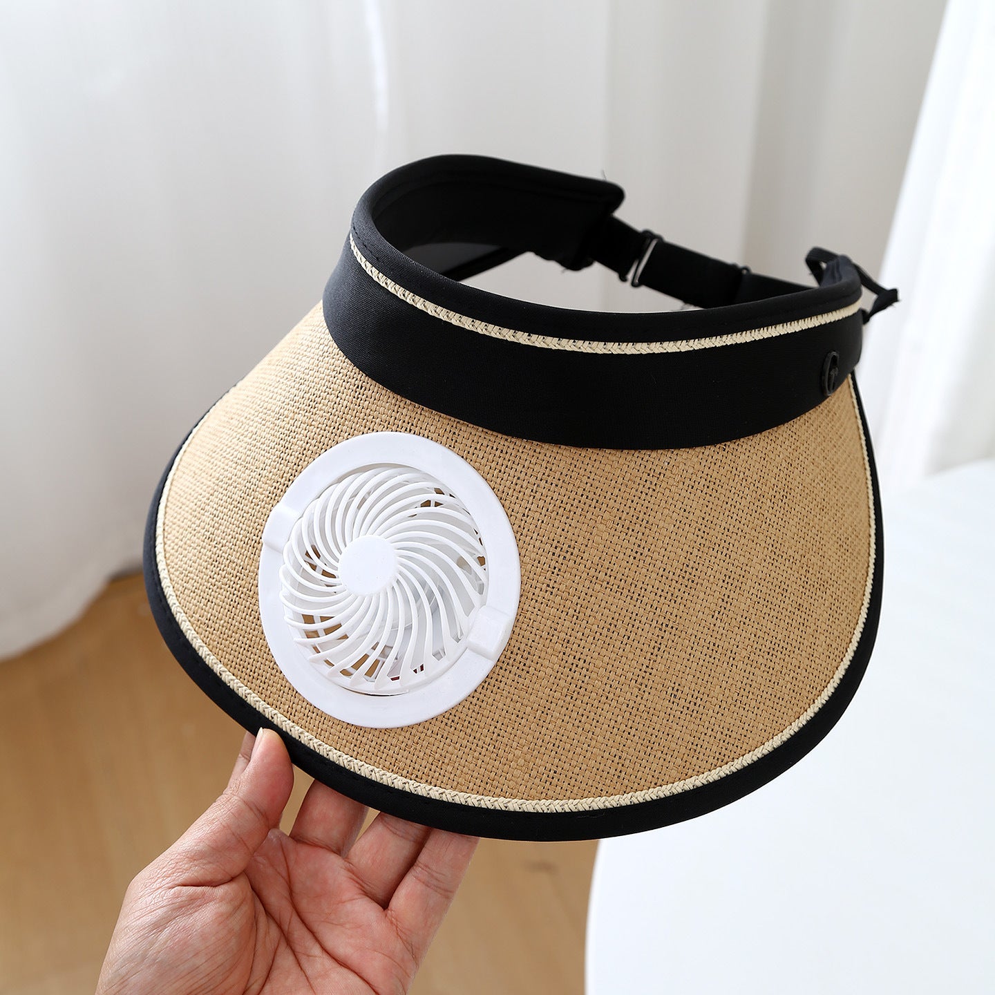 USB Charging Cap With Fan Female Sunshade Light Breathable