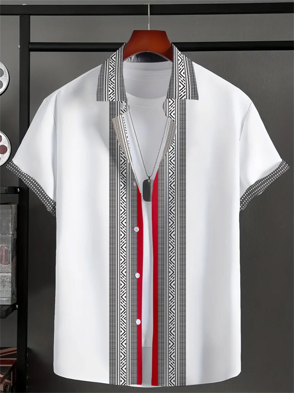 Men's 3D Printed All-matching Retro Fashion Shirt