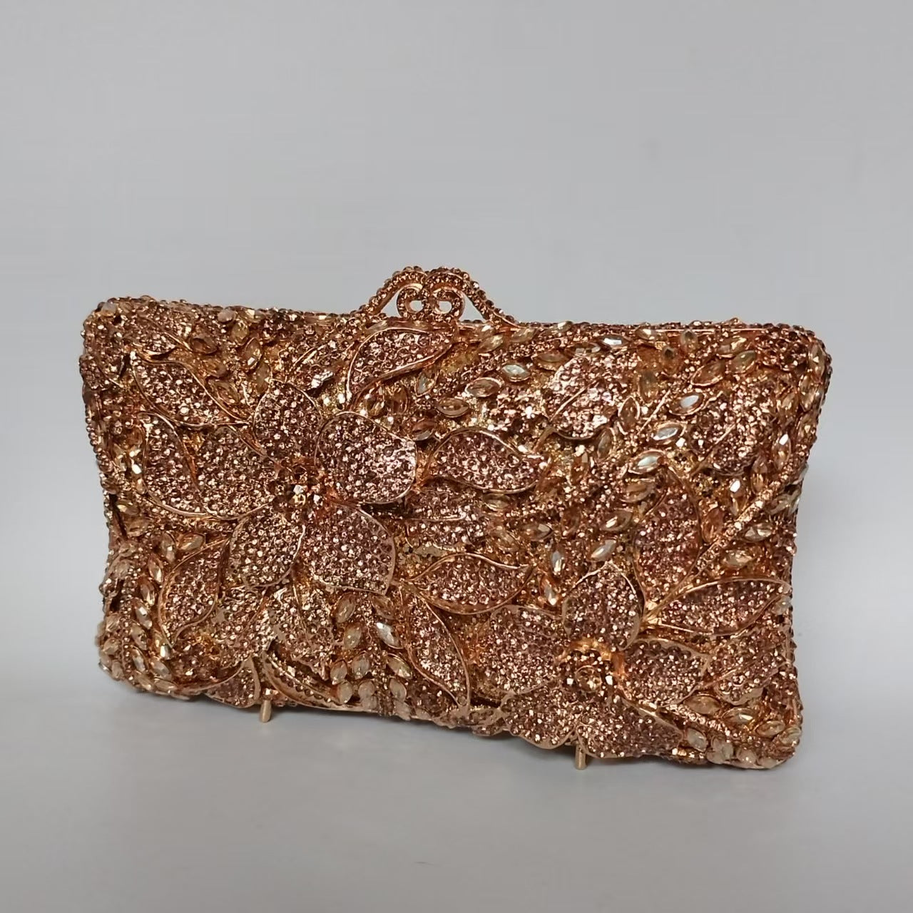 Flower Diamond Banquet Rhinestone Clutch Bridal Wedding Bag