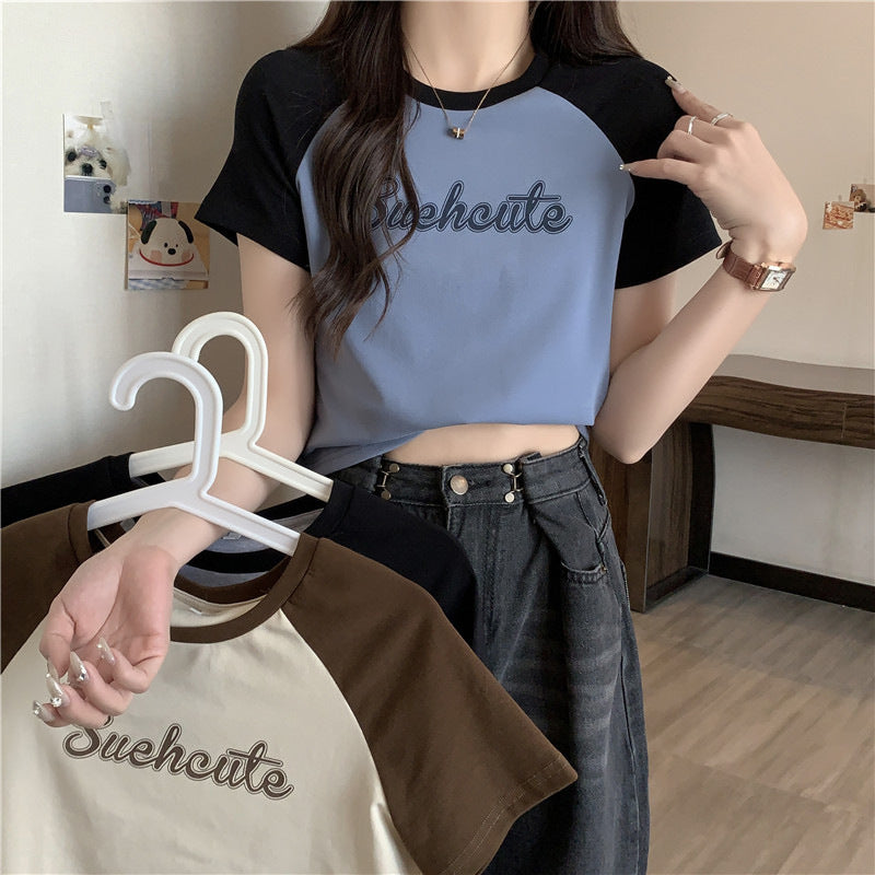 Women's Short-sleeved T-shirt Summer Slim Fit Slimming