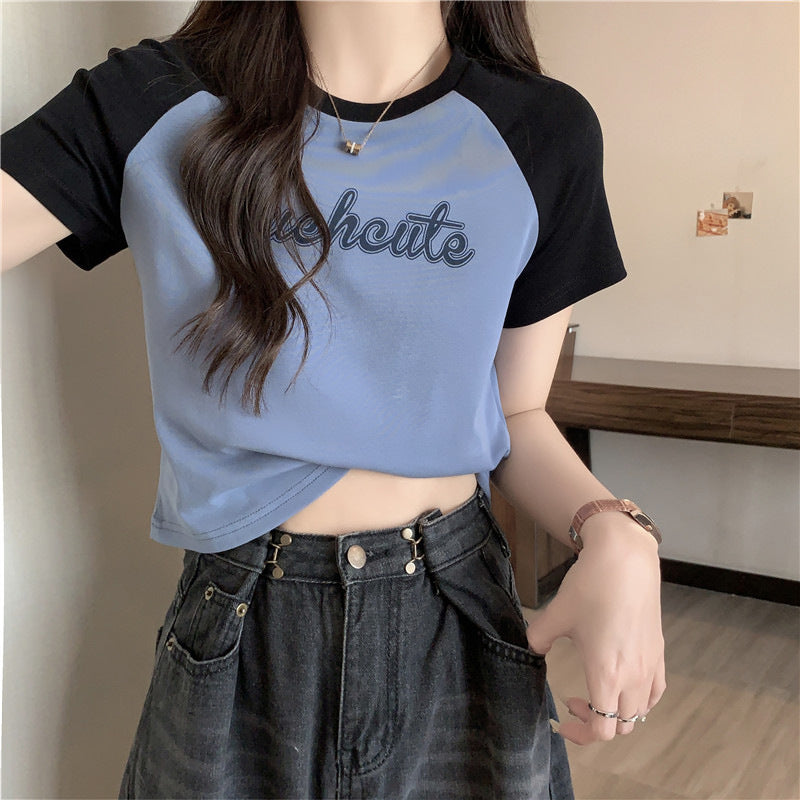 Women's Short-sleeved T-shirt Summer Slim Fit Slimming