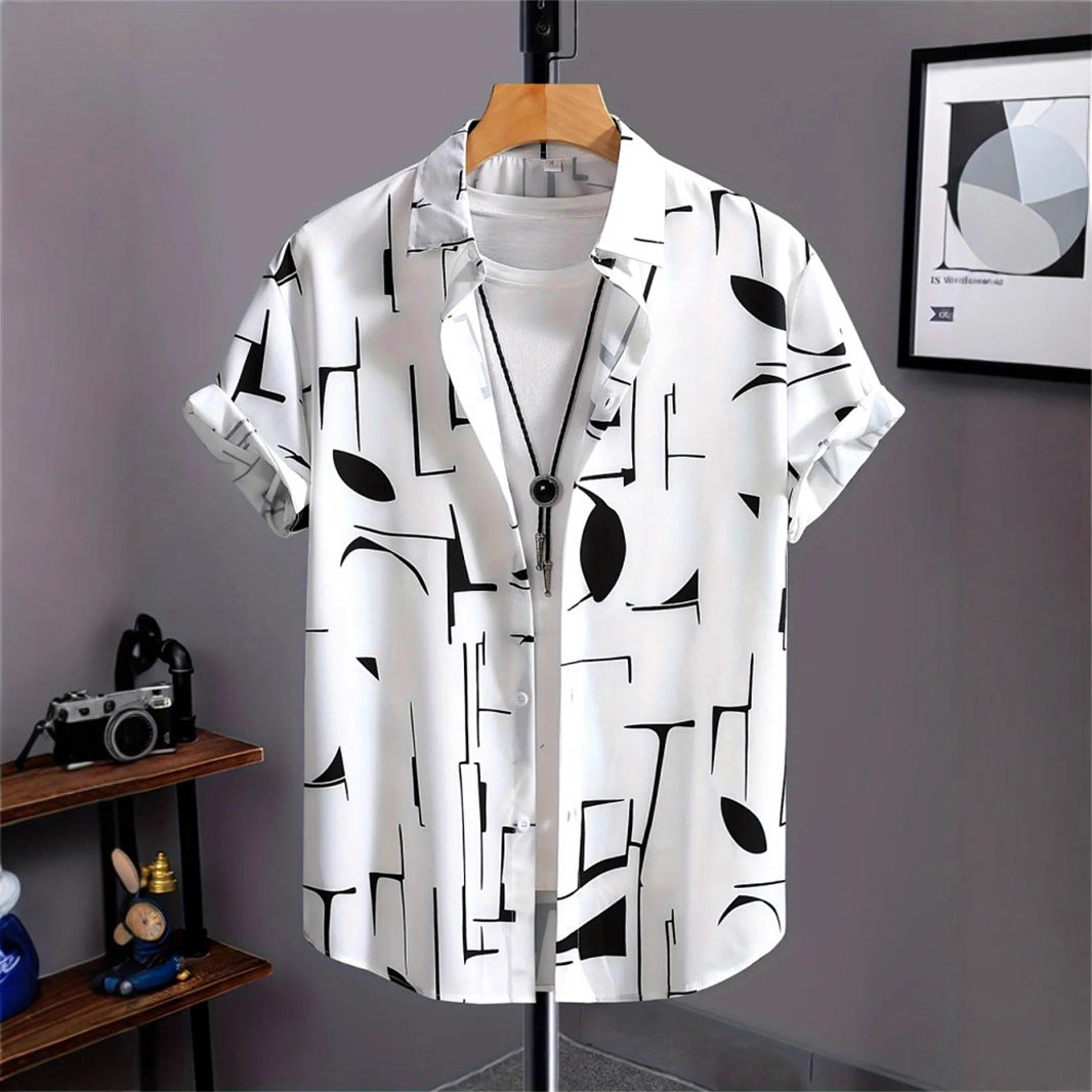 Men's 3D Printed All-matching Retro Fashion Shirt
