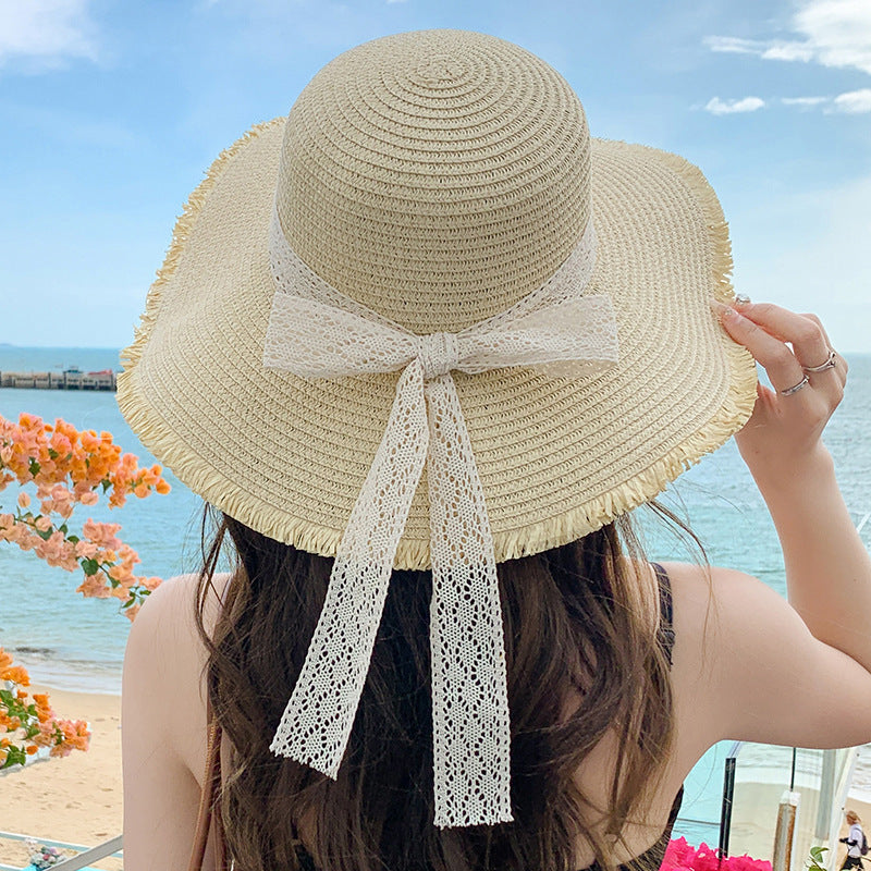 New Sweet Big Bow Sun Protection Hat Children