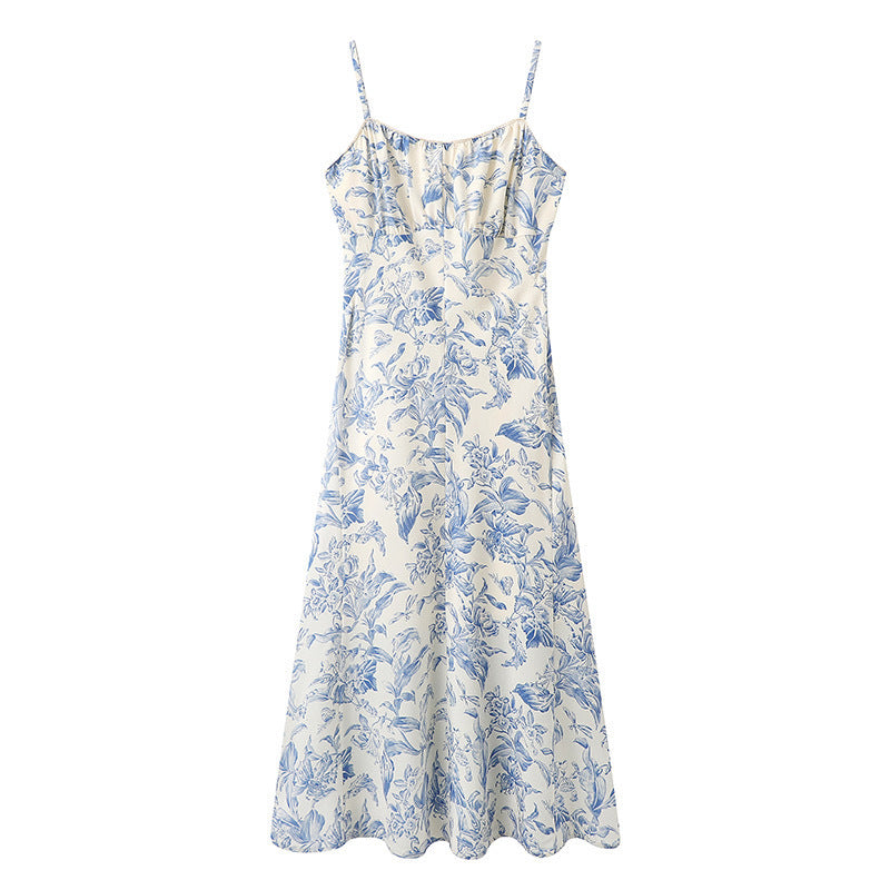 Vacation Floral Slip Dress Cardigan Two-piece Set