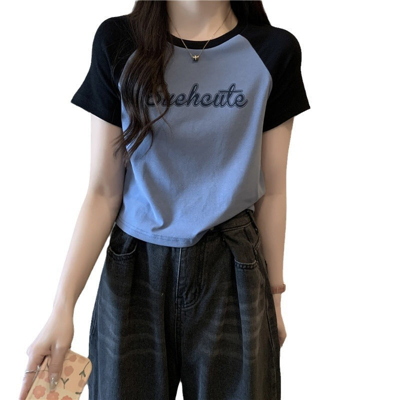 Women's Short-sleeved T-shirt Summer Slim Fit Slimming