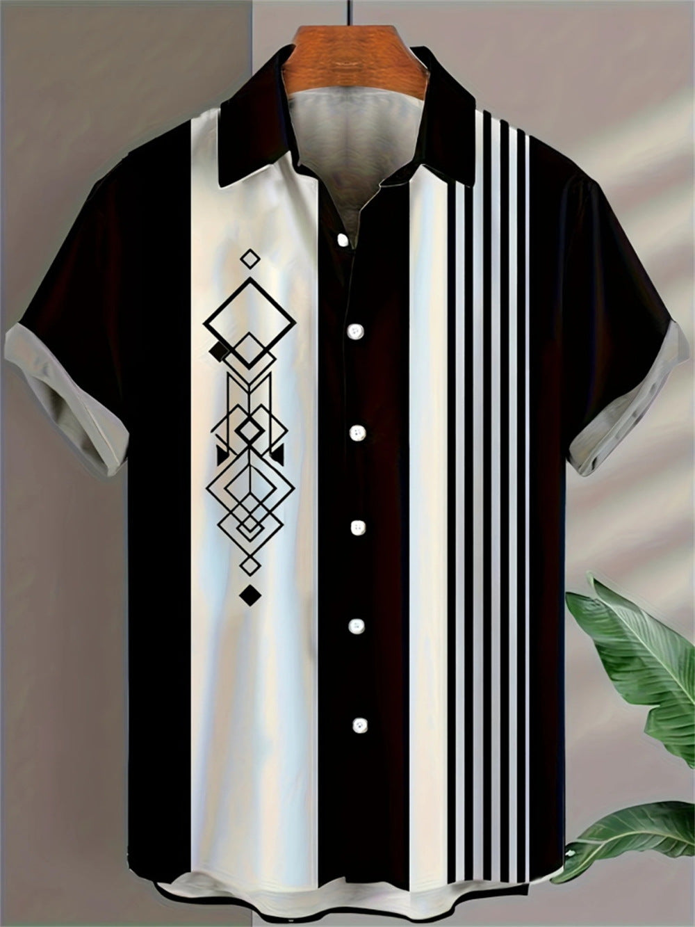 Men's 3D Printed All-matching Retro Fashion Shirt
