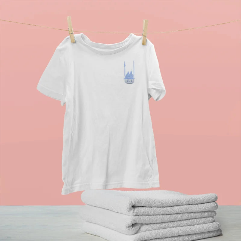 “Bulala Bunny Cup: Blue - hat, clear - faced, cute portable design—fun style for Bulala T - shirts.”